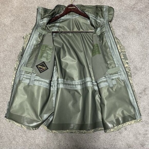USGI ECWCS Gore-Tex Tiger Stripe Camo Parka Small Short USAF APECS Rare Gorpcore - Picture 3 of 6